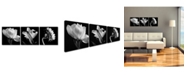 Trademark Global Michael Harrison 'Flower Triptych' 3 Panel Art Set - 18" x 18" x 2"